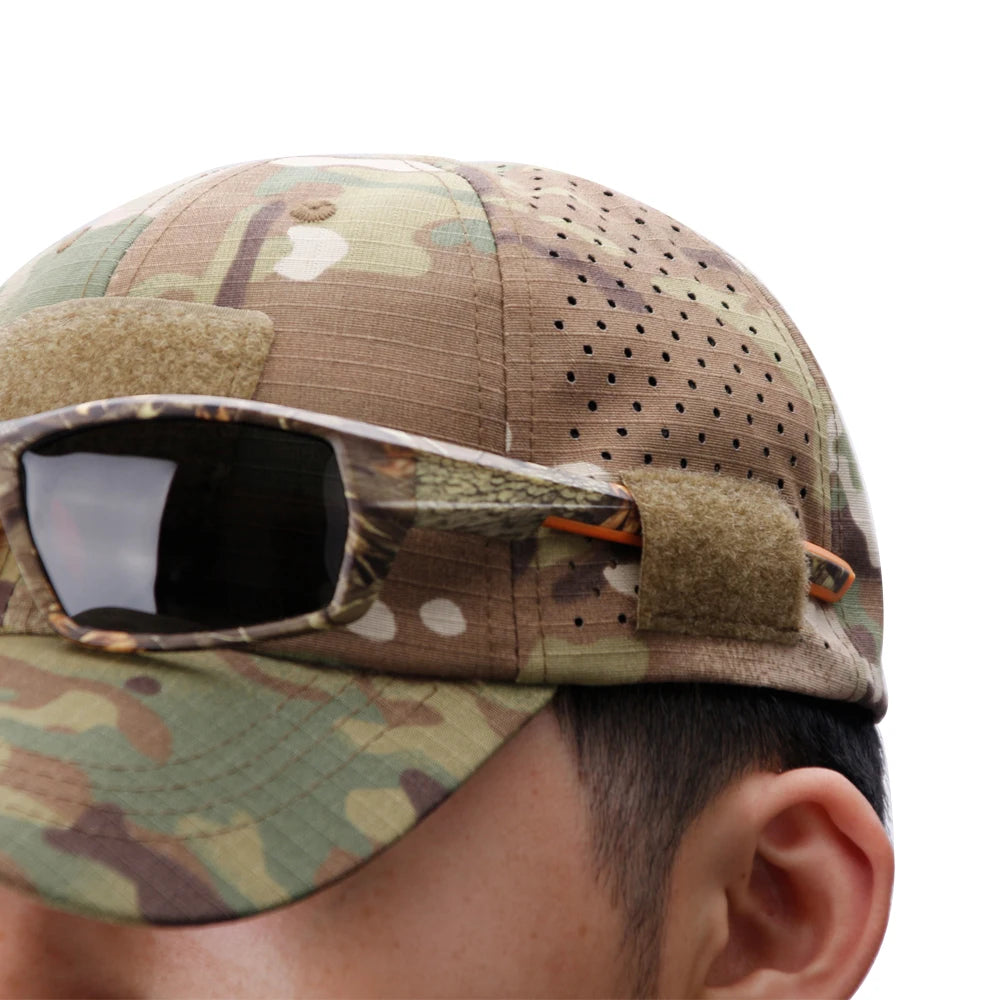 Men Camouflage Hunting Cap Breathable Sunscreen