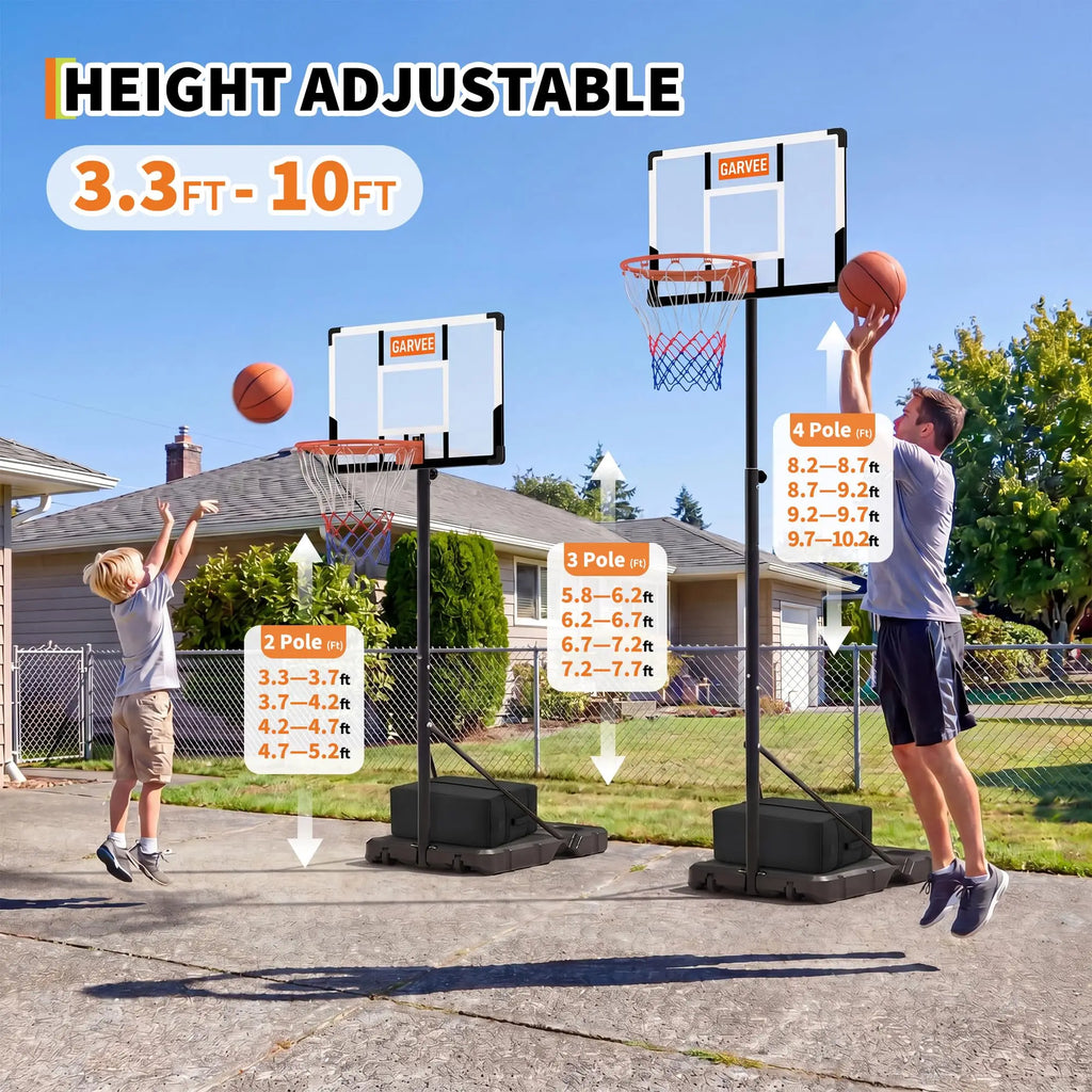 Portable Adjustable Basketball Hoop