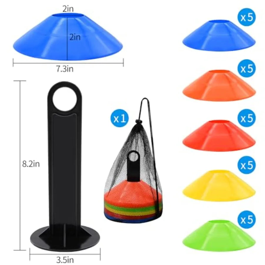 25/50/100pcs  Agility Soccer Cones