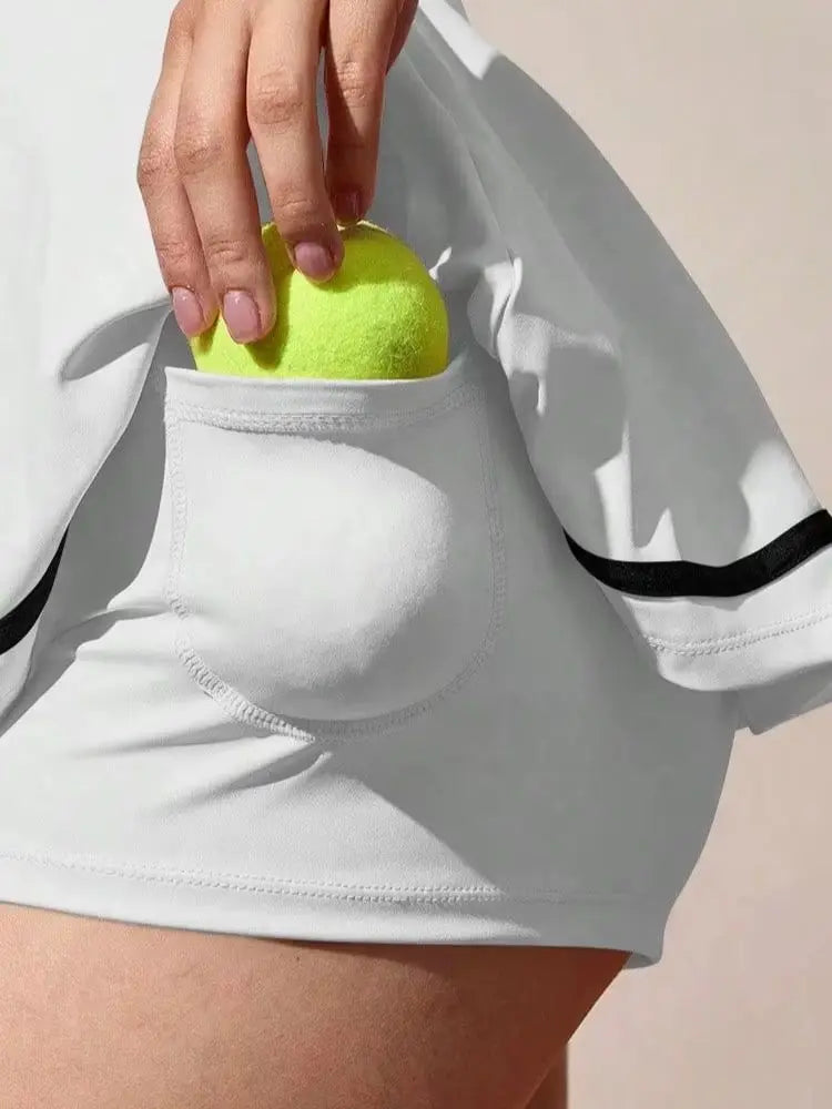Women's U-Neck Backless Tennis Dress