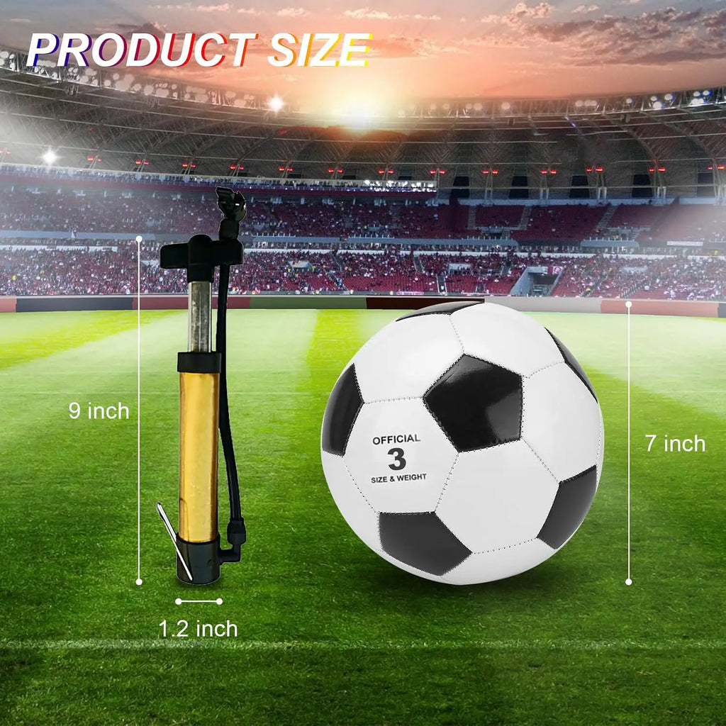 6 Pack Size 3 Machine Stitched Soccer Balls
