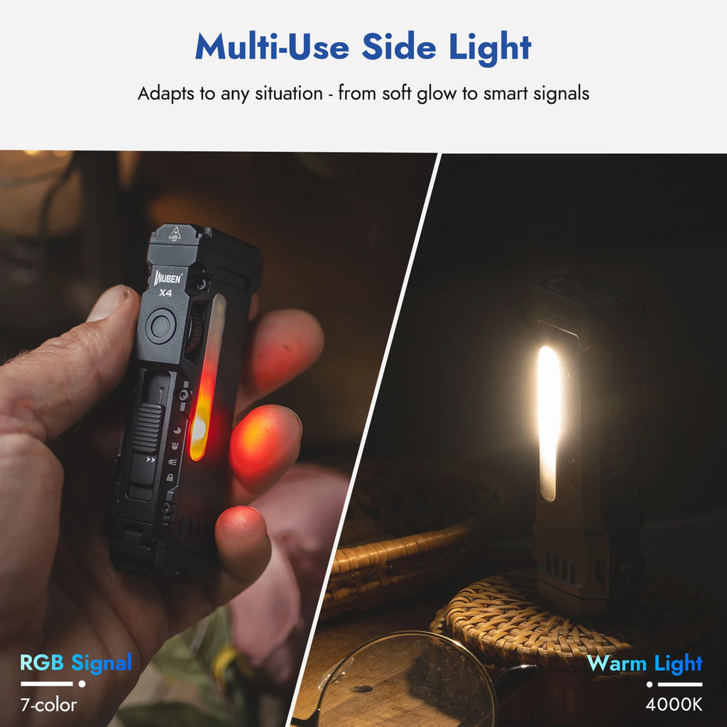 Flat Flashlight with RGB Light