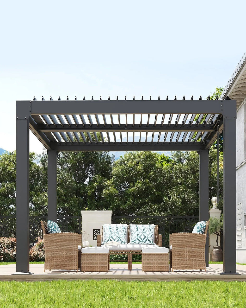 All-Weather Hardtop Gazebo With Integrated Drainage