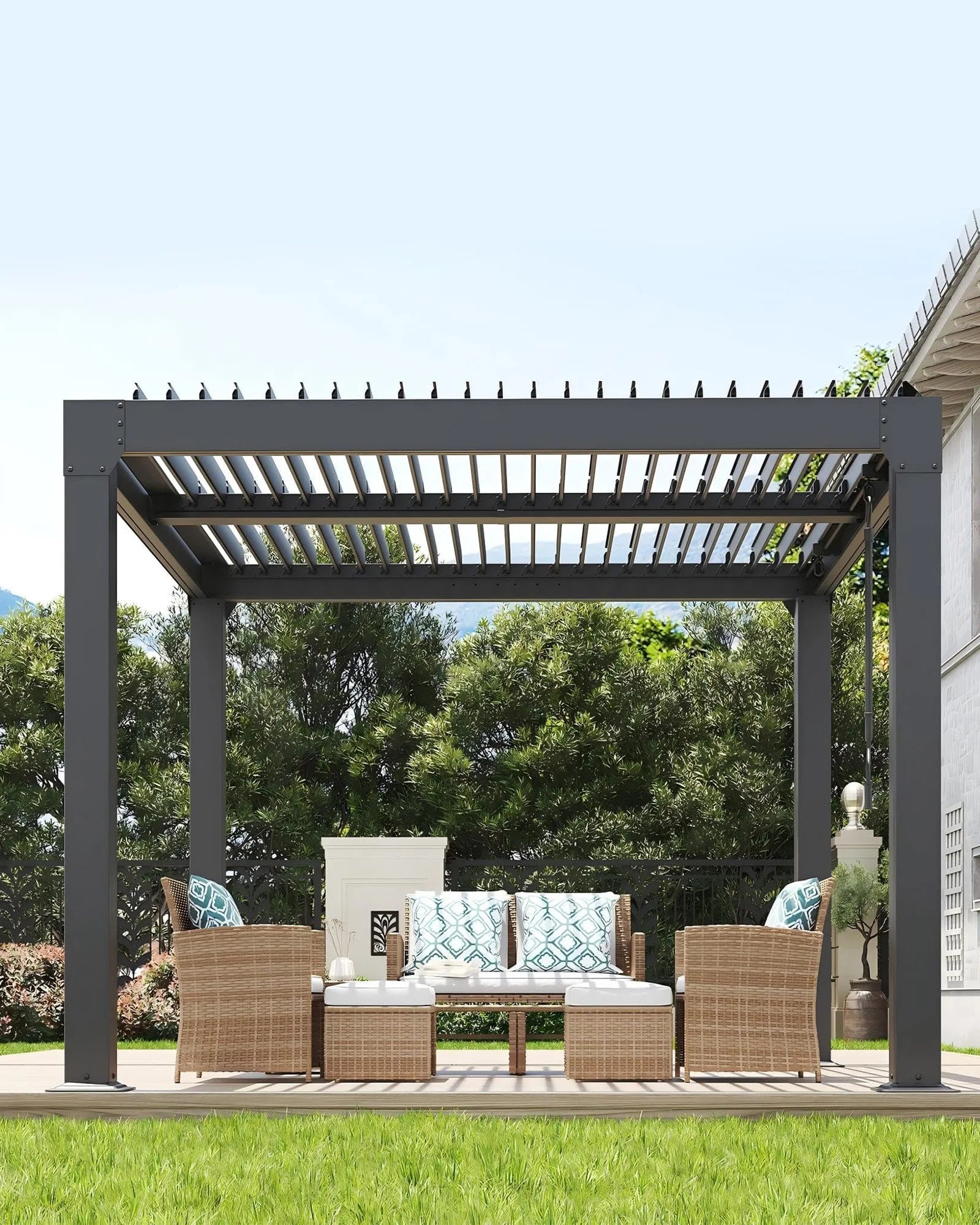 All-Weather Hardtop Gazebo With Integrated Drainage