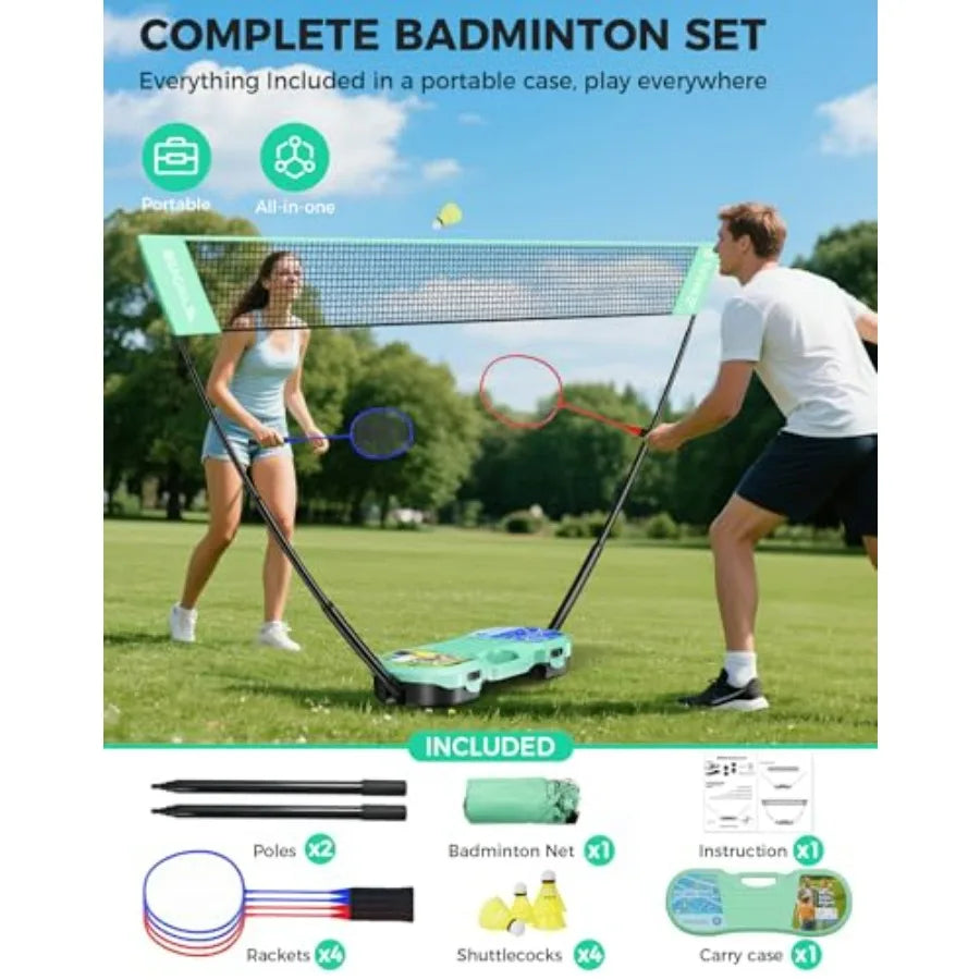 Portable Badminton Net Set