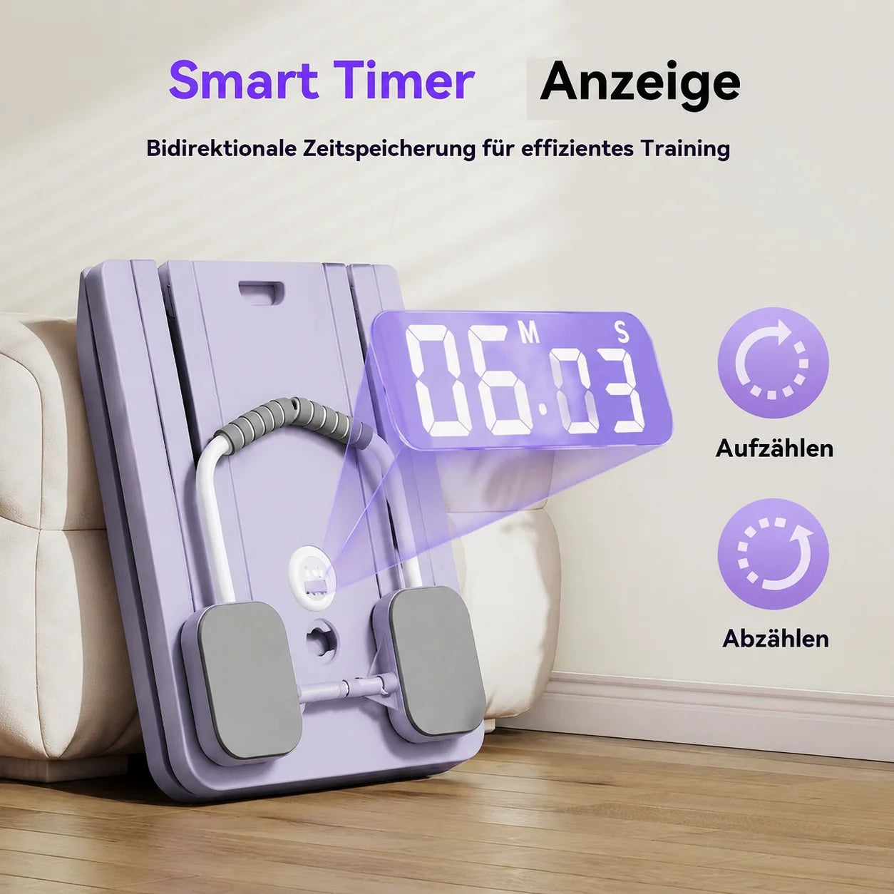 Multifunctional Pilates Board with Count Timer