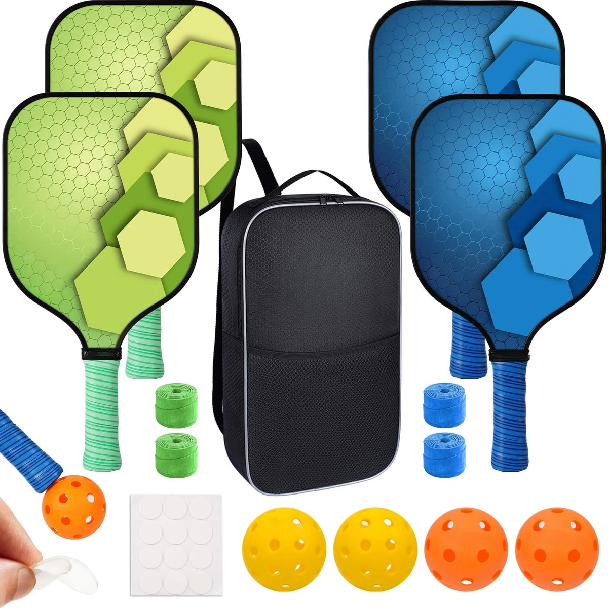 2 Pack 4 Pack USAPA Approved Fiberglass Pickleball Paddles