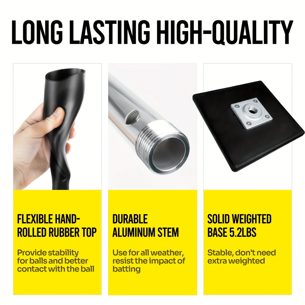 Adjustable Height Baseball Batting Tee for Youngsters