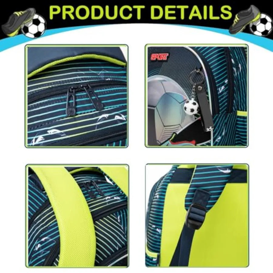 Football Backpacks Set for Boys