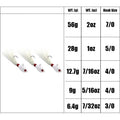 3pcs Bucktail Jig Heads Fishing Lures