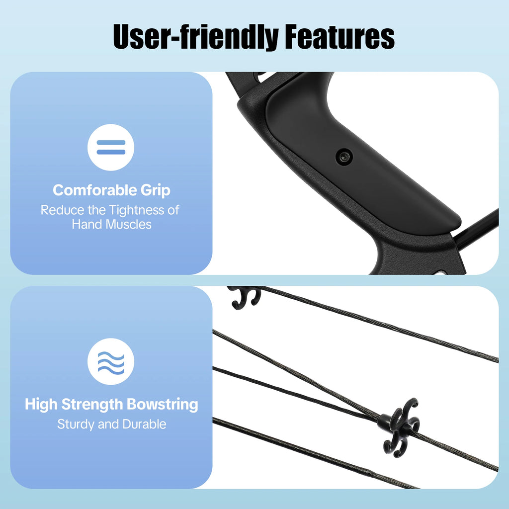 Compound Bow Hunting Kit with 12 Arrows