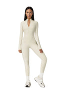Jumpsuits Front Zip Gym Yoga Pilates Bodysuits