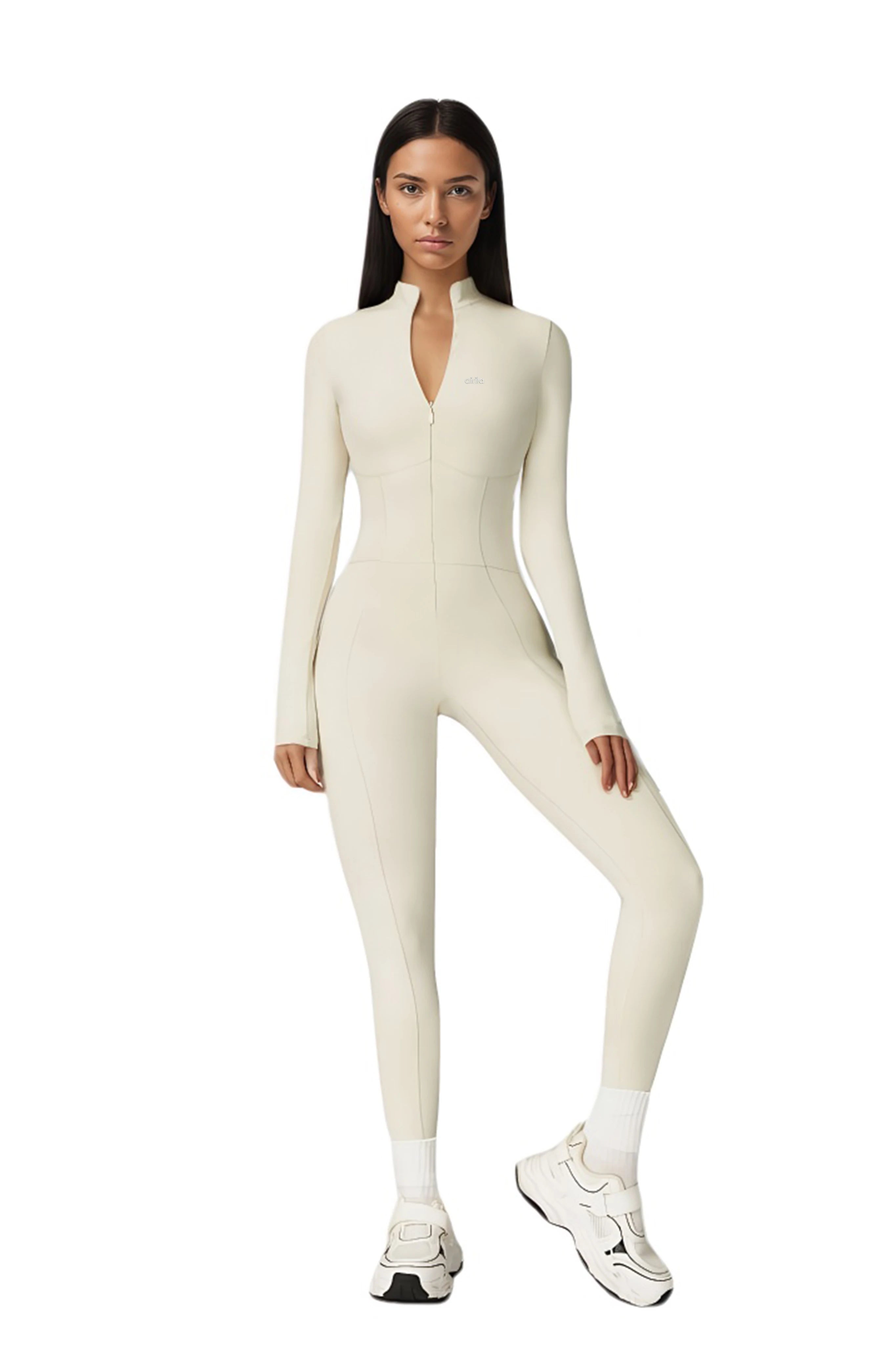 Jumpsuits Front Zip Gym Yoga Pilates Bodysuits