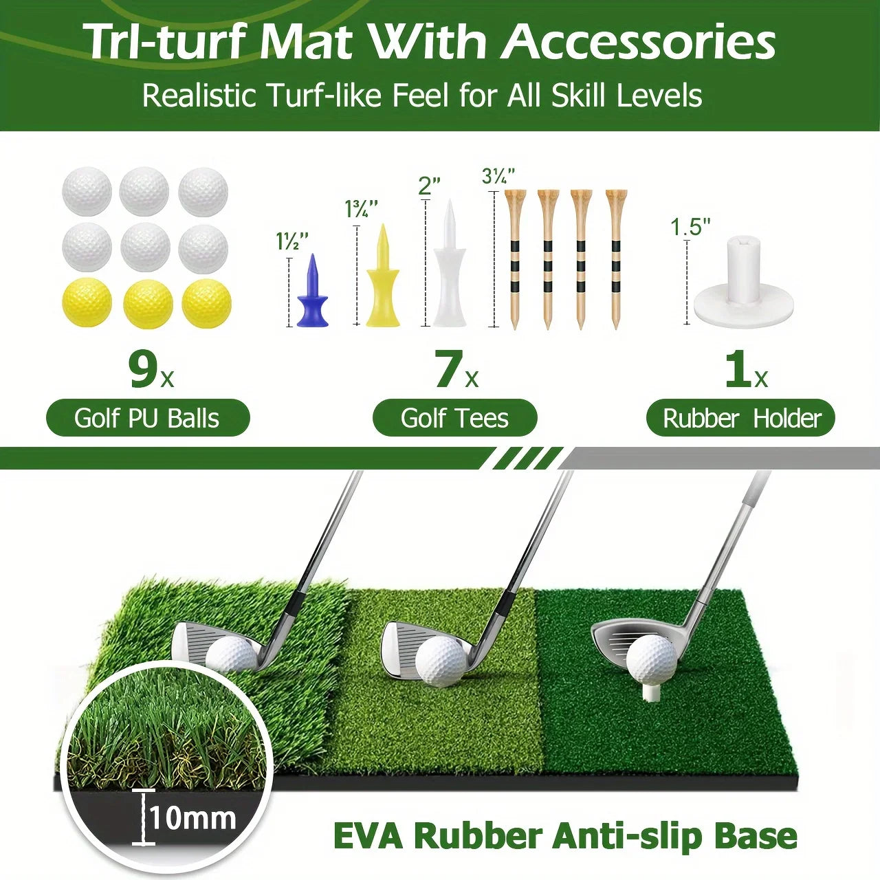 Heavy Duty Golf Hitting Net, 10x7ft