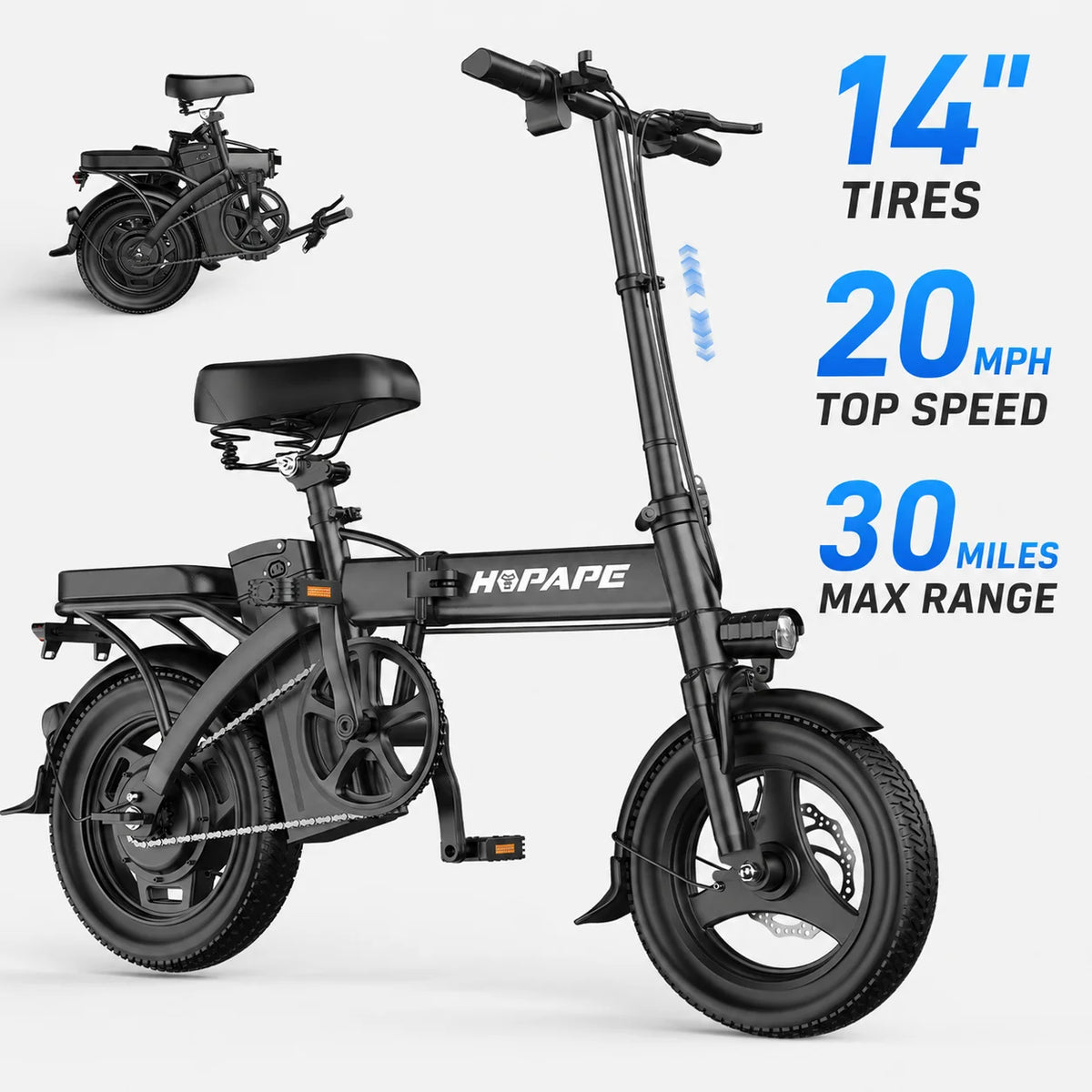 26" Fat Tire Electric Bike for Adults