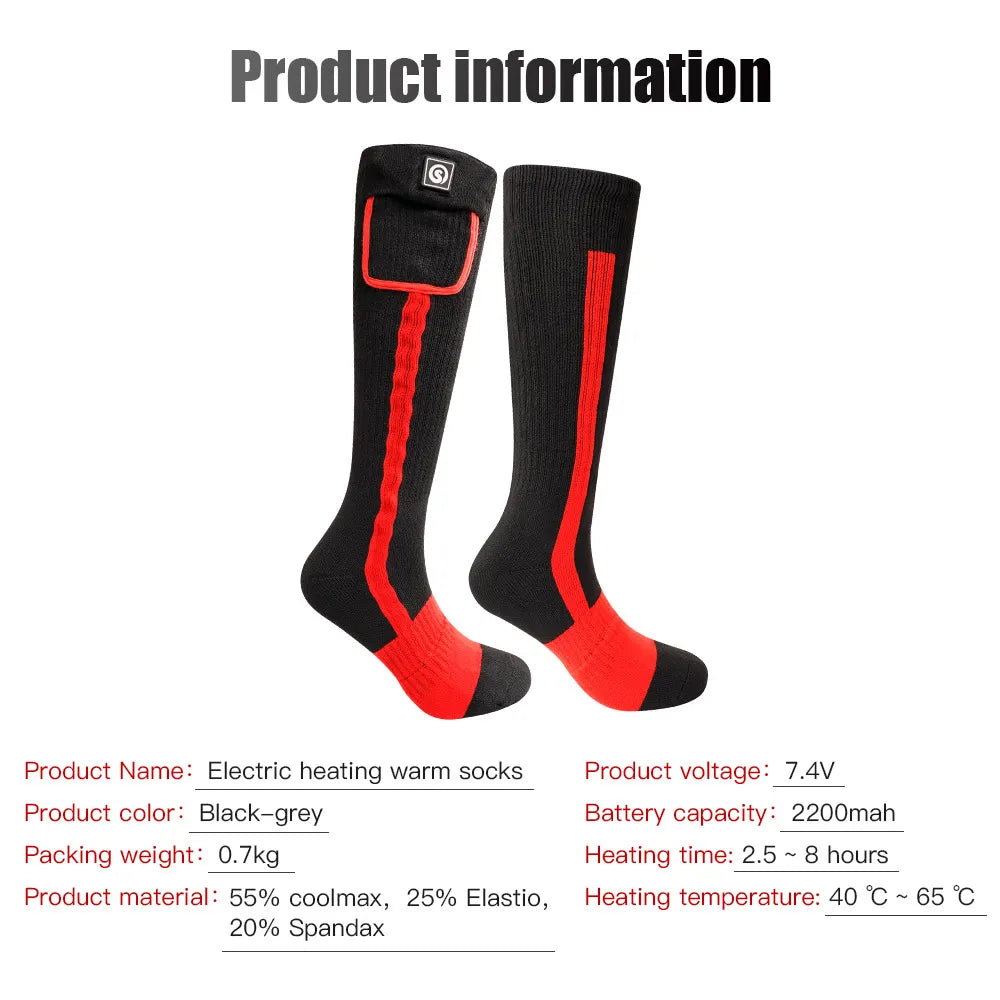 Winter Heated Socks Rechargeable