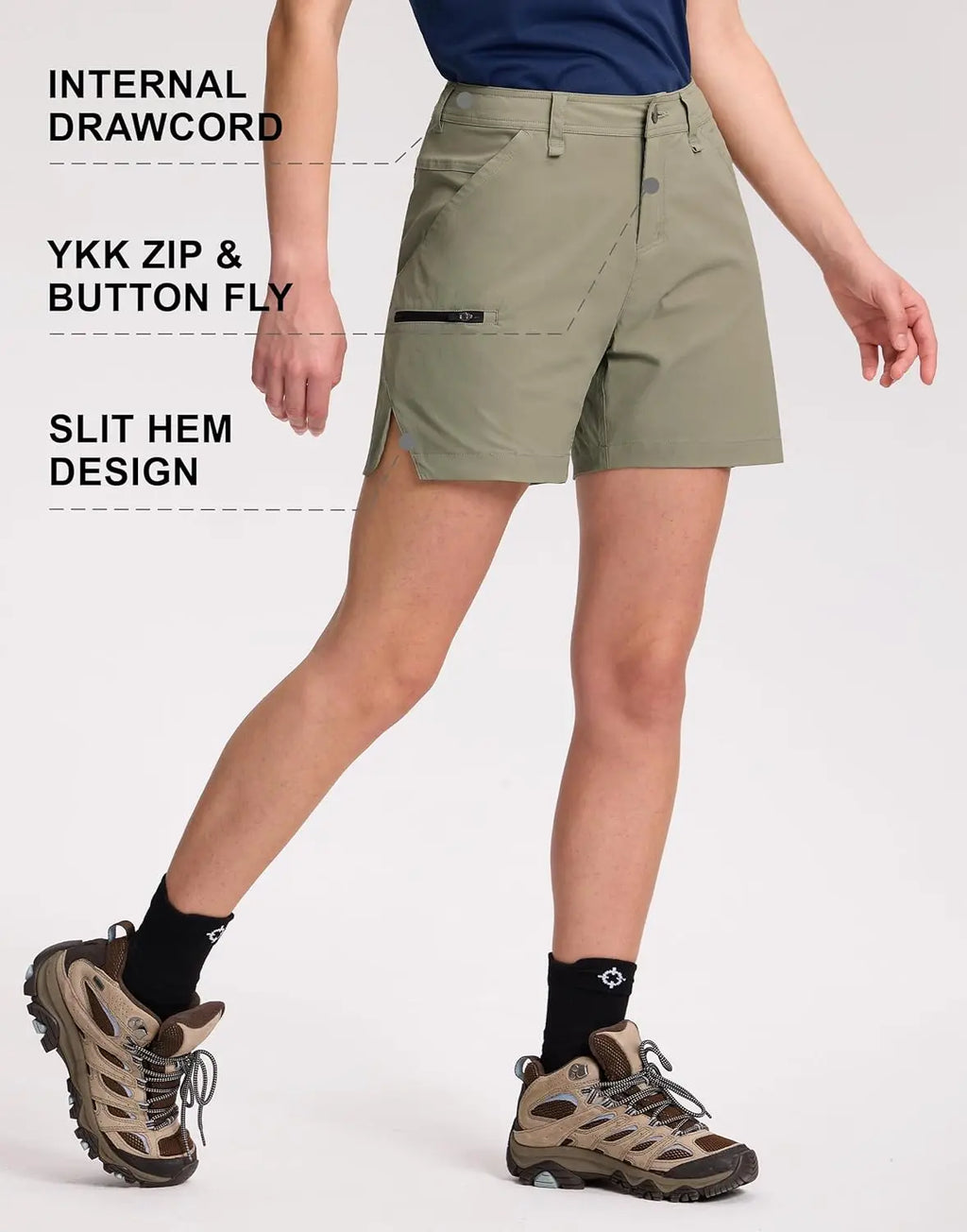 Women's 5" Ripstop Hiking Cargo Shorts