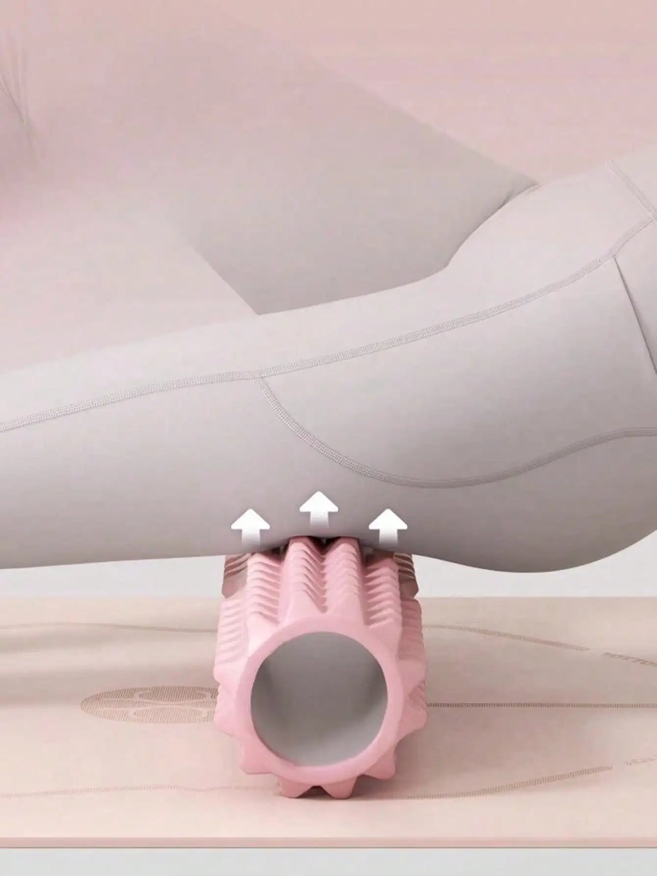 1pc Pink Foam Yoga Massage Roller