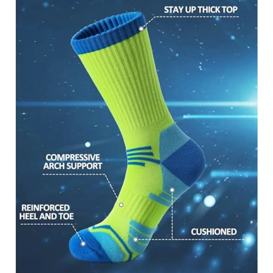 Women's Crew Compression Thick Cushioned Socks