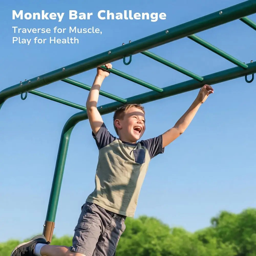 Swing Sets for Backyard with Monkey Bars