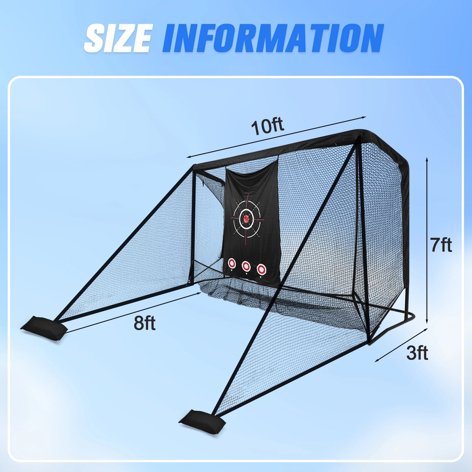 120x96x84inch  Golf Hitting Barrier