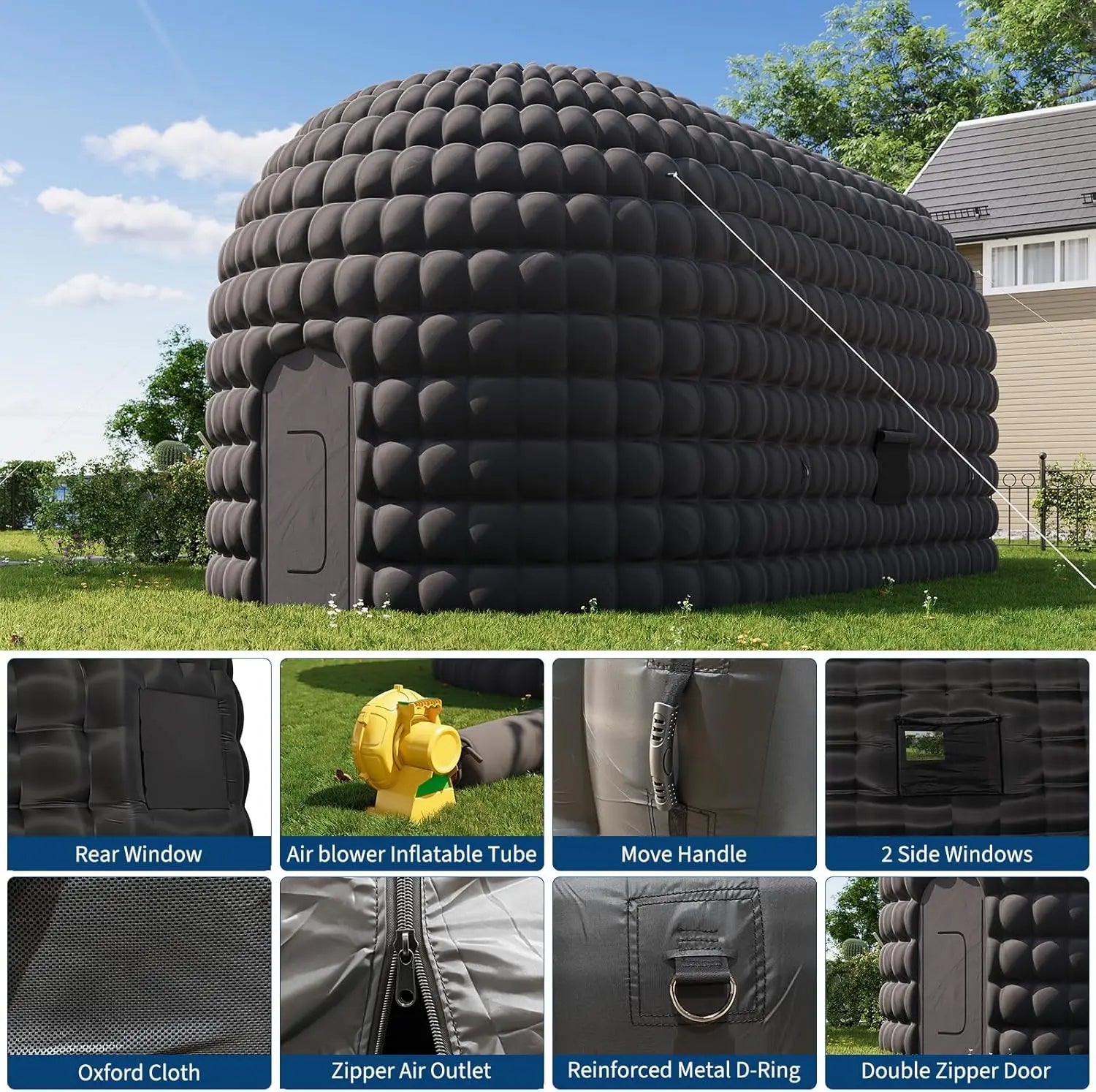 Portable Inflatable Club Tent with 950W Blower