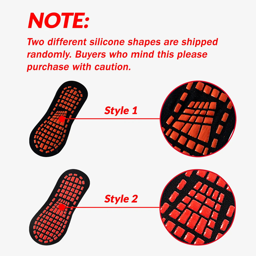 1/4 Pairs Unisex Silicone Non Slip Socks
