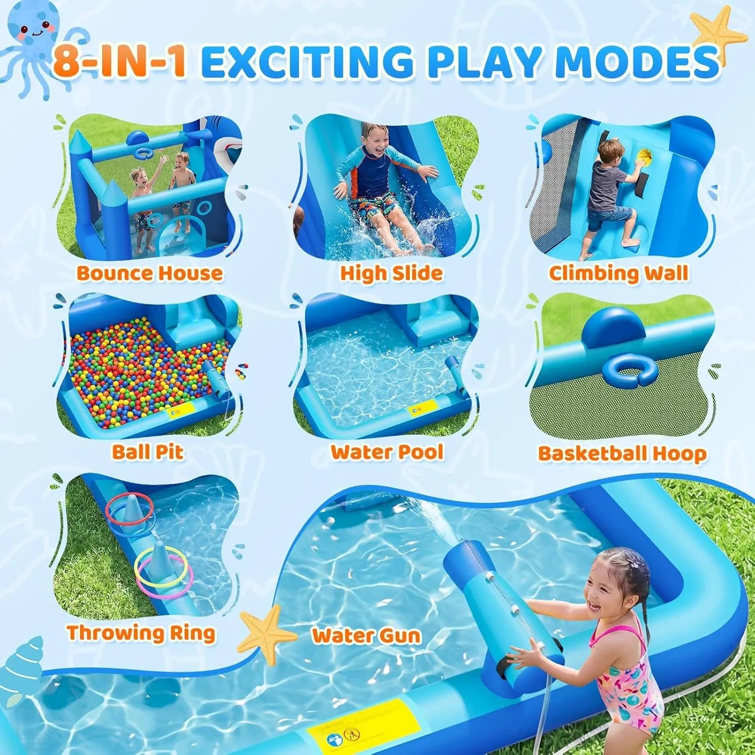 Inflatable Water Slide for Kids