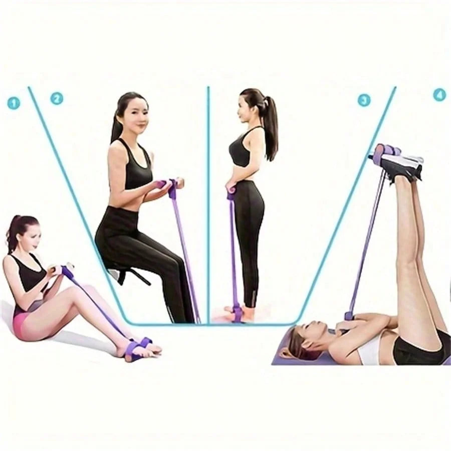 6-Tube Pedal Resistance Band