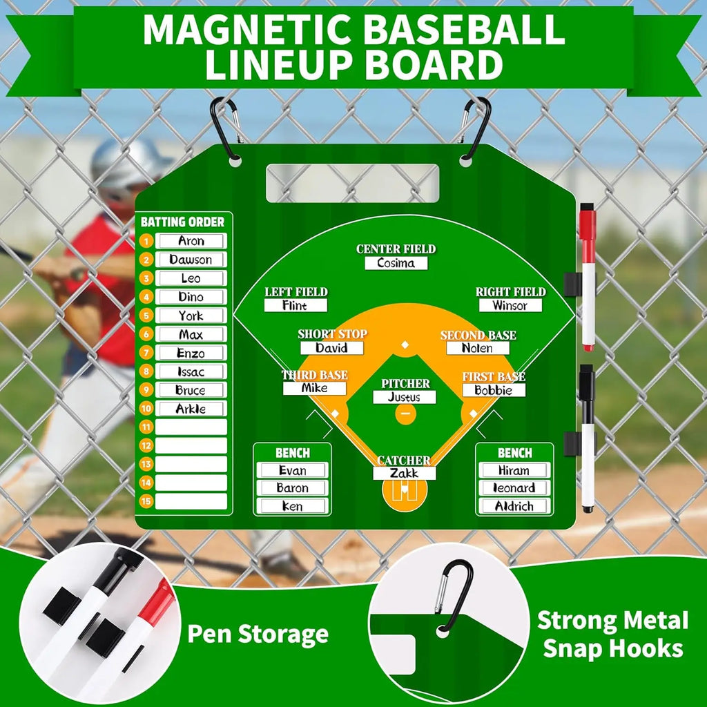 Professional Softball & Baseball Lineup Board