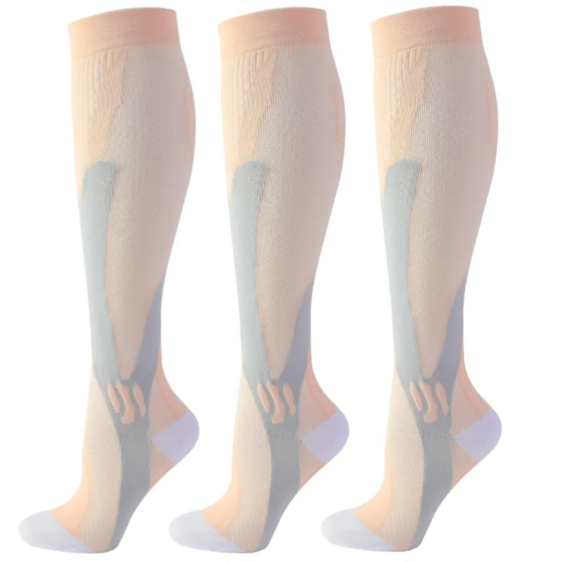 Pairs Men Compression Socks Football Soccer