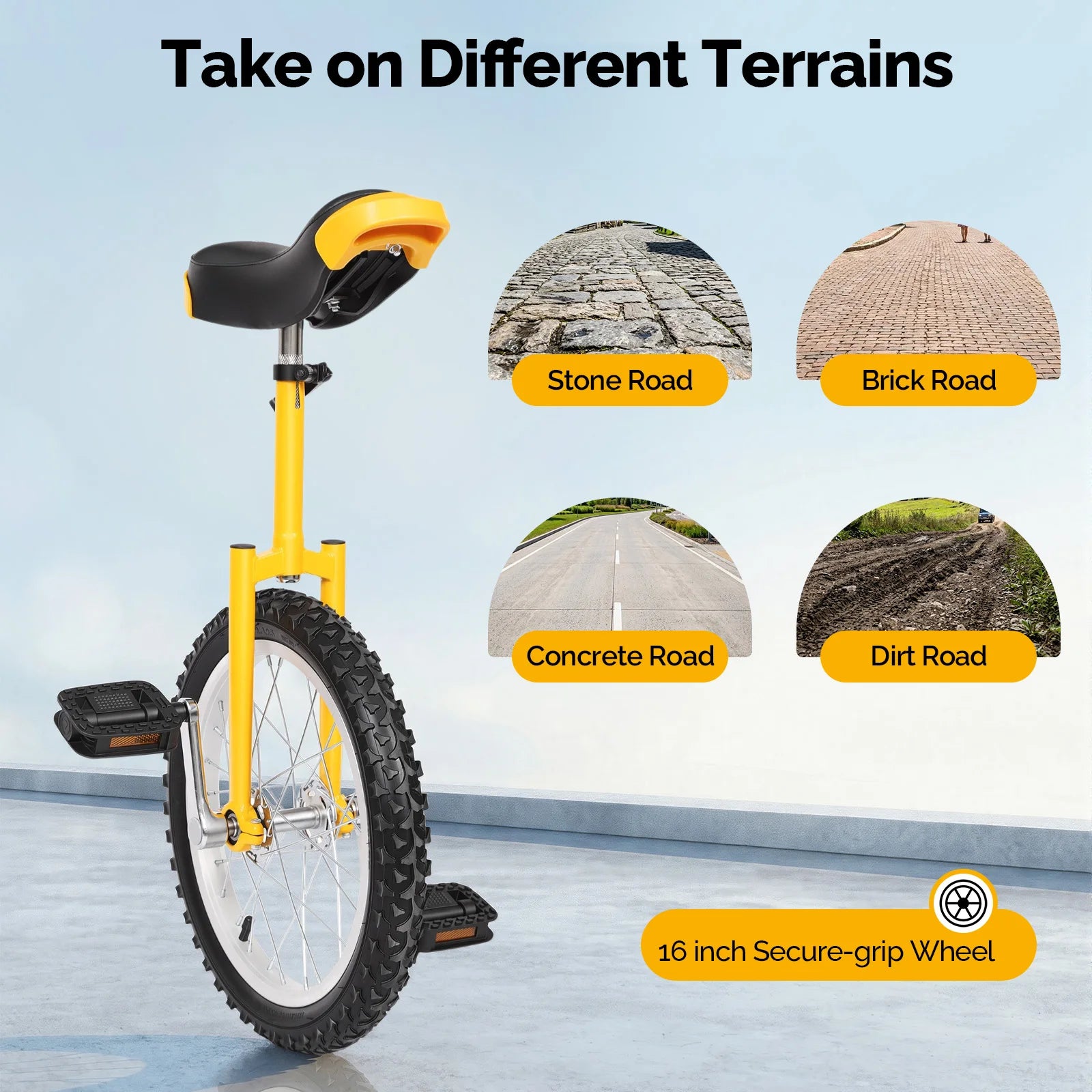 16 Inch Unicycle 110lbs Capacity