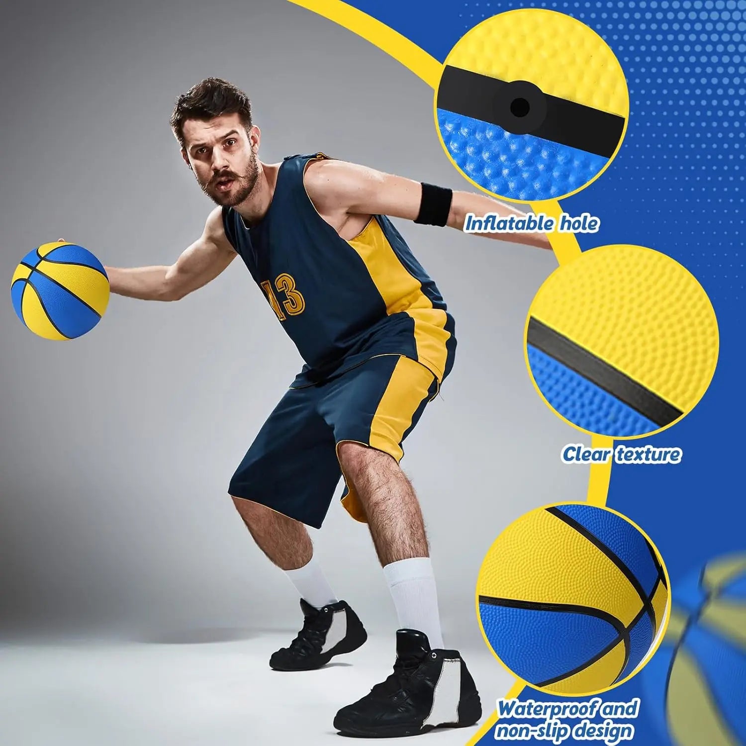 12 Pcs 29.5' Official Size 7 Basketballs