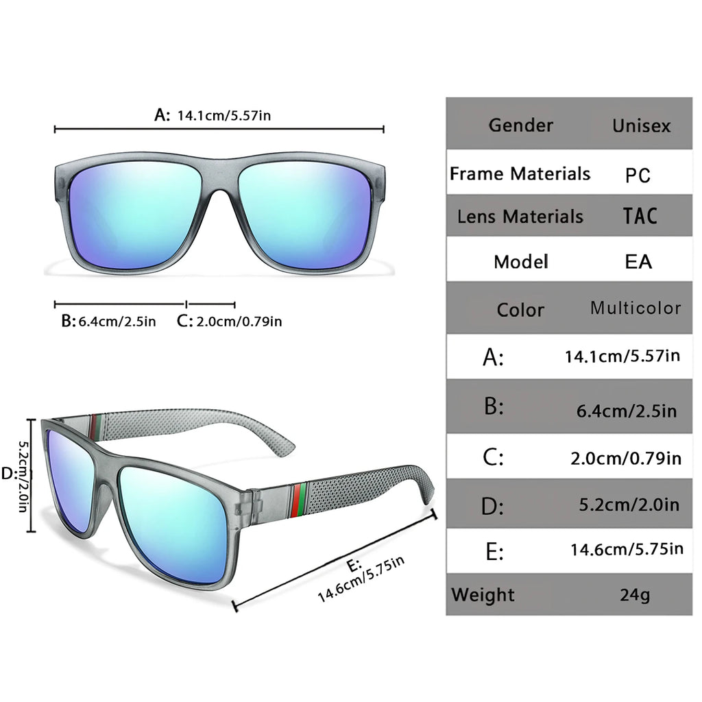 Classic Men Square Polarized Fishing Sunglasses