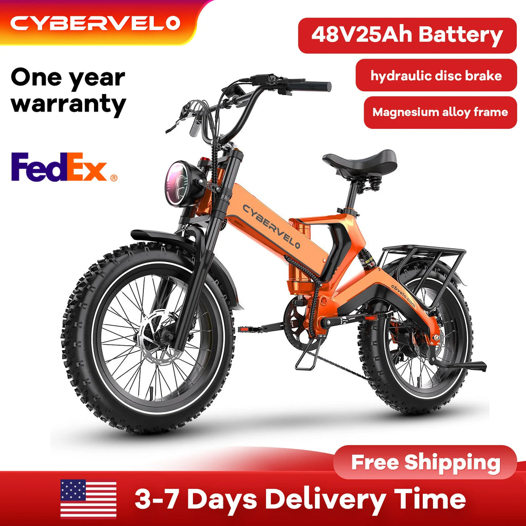 20” Fat Tire 2000W Peak Motor Luxury ebike