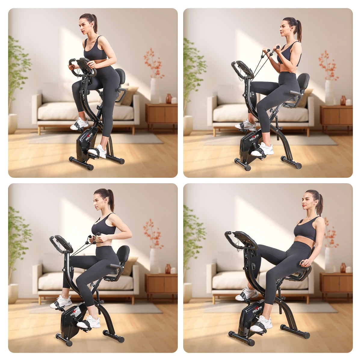 3 in 1 Folding Exercise Bike
