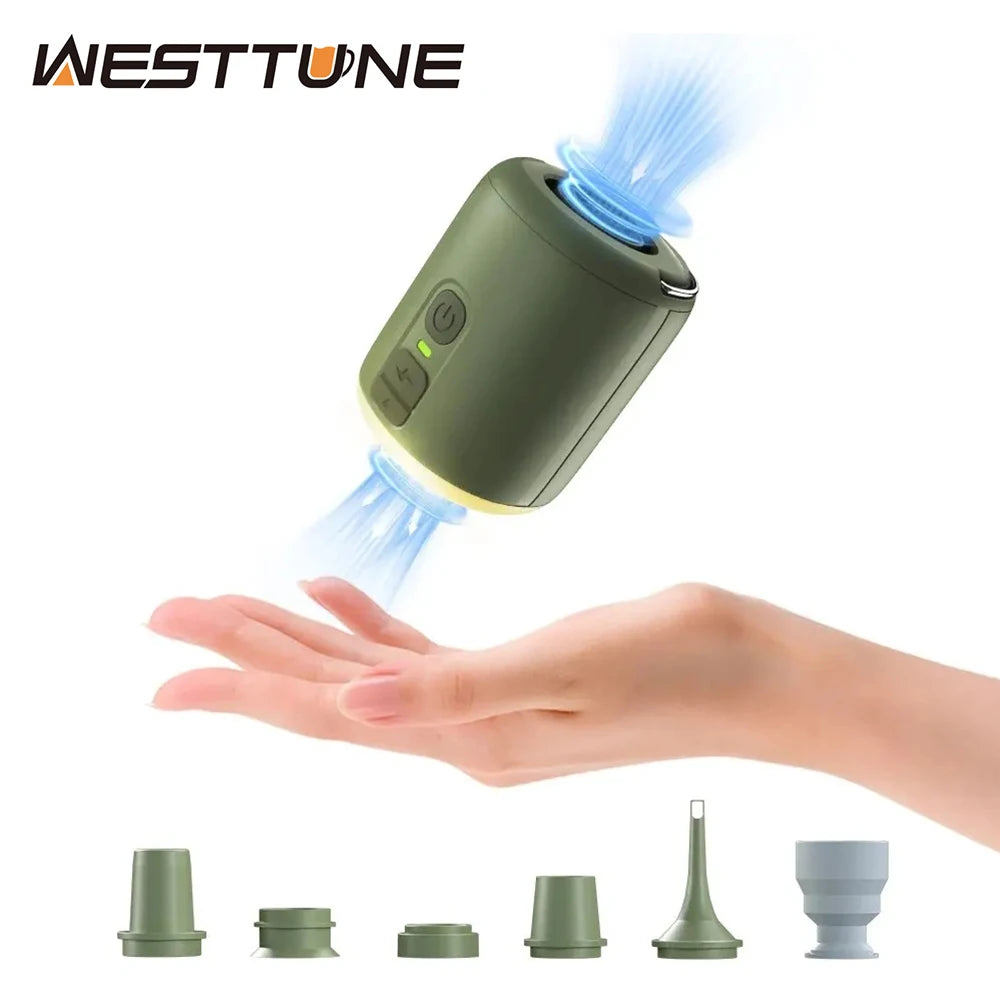 Tiny Air Pump with Camping Lantern