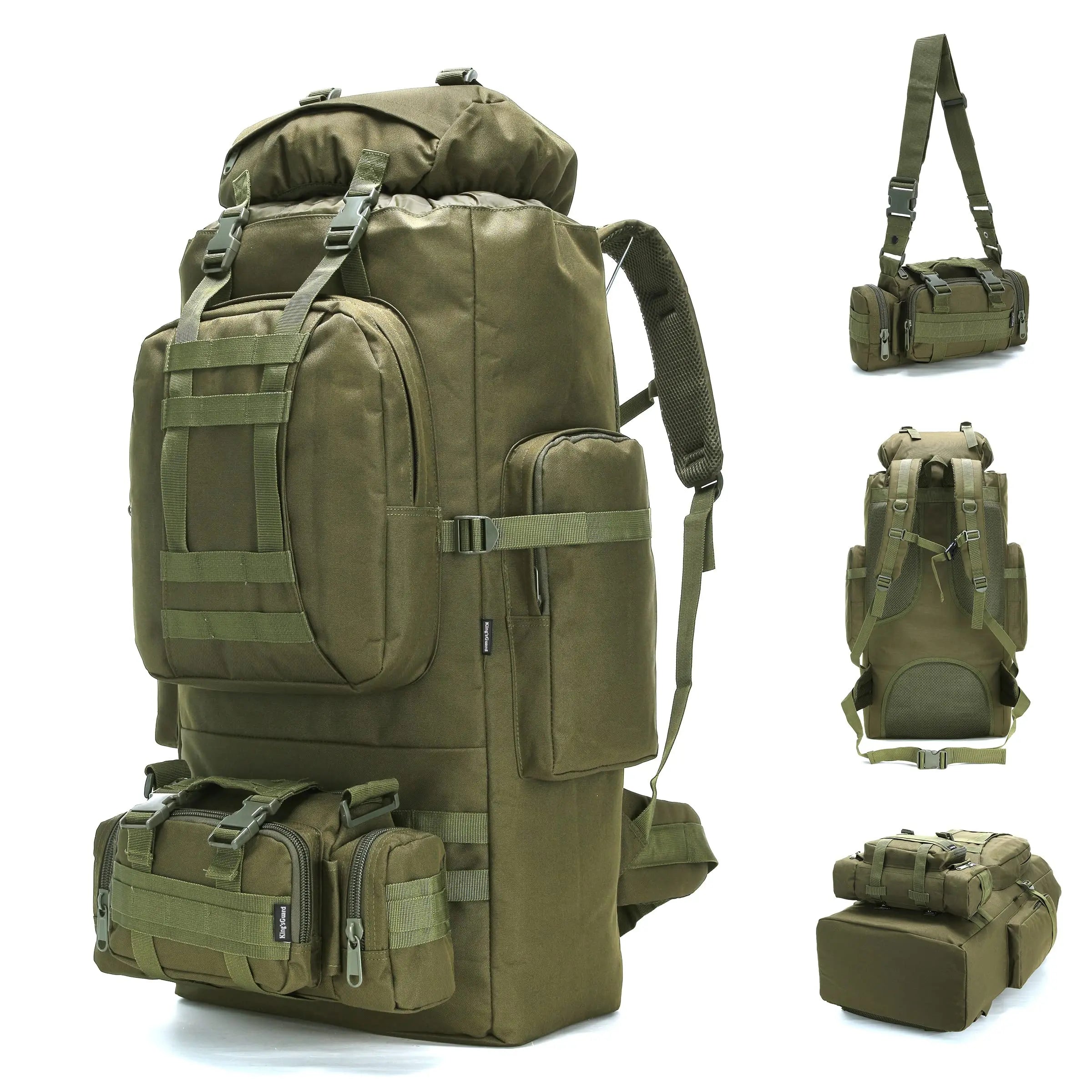 100L Hiking Backpack With Molle System