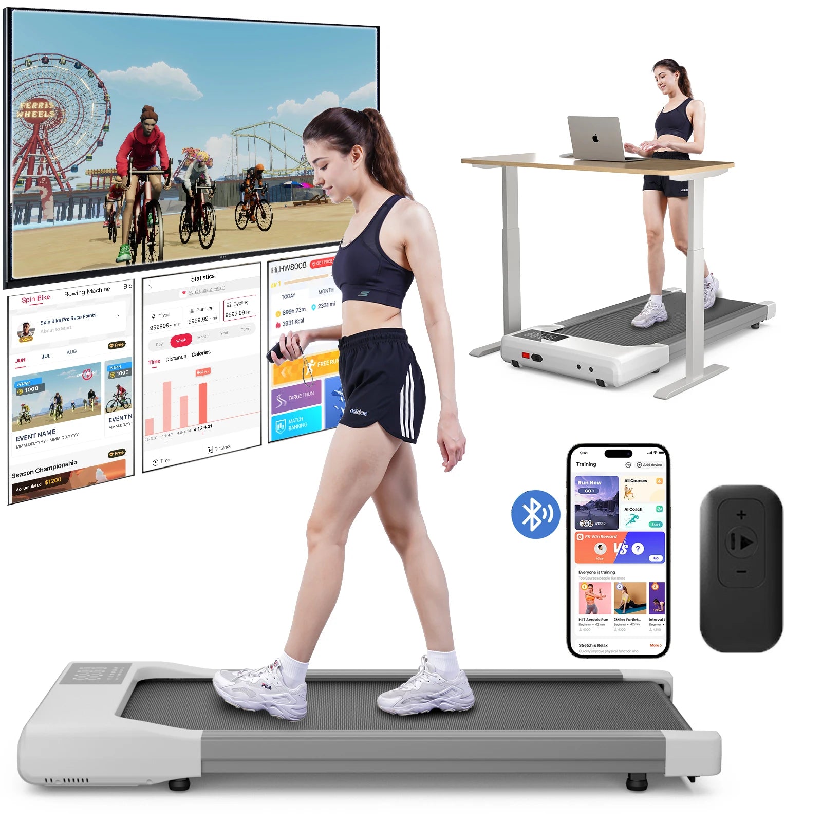 Walking Treadmill 2.5HP Anti Slip