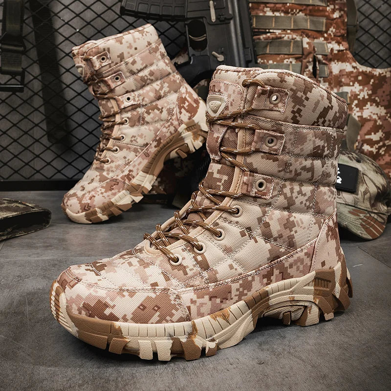 Men's lightweight tactical desert hunting boots