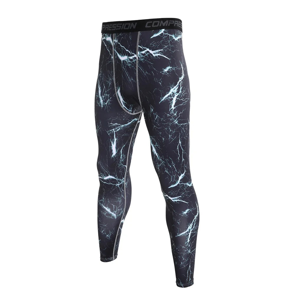 Men Camouflage Compression  Sports Leggings