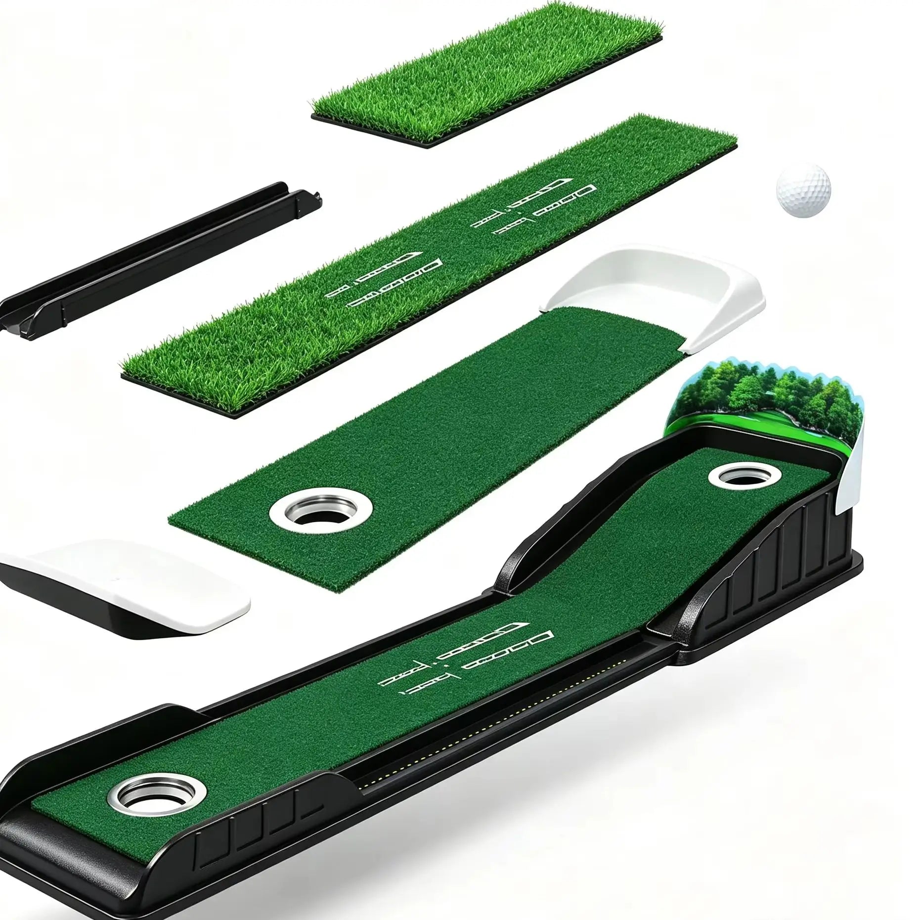 Home portable golf practice ball pad
