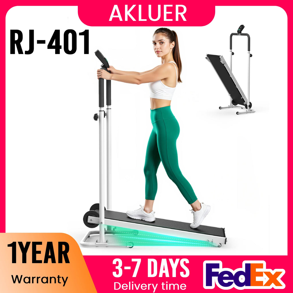 Foldable Compact Non-Electric Treadmill