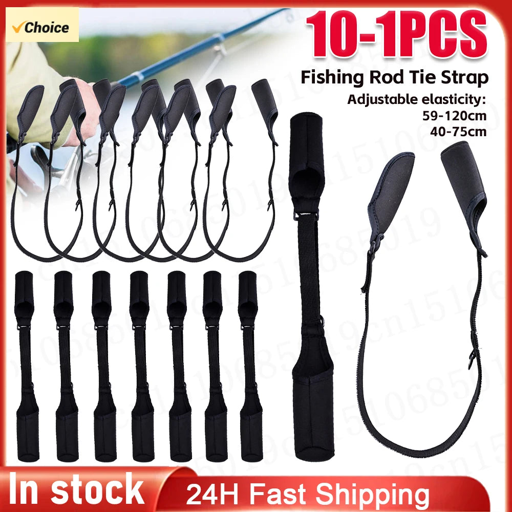 10PCS Fishing Rod  Pole Sleeves