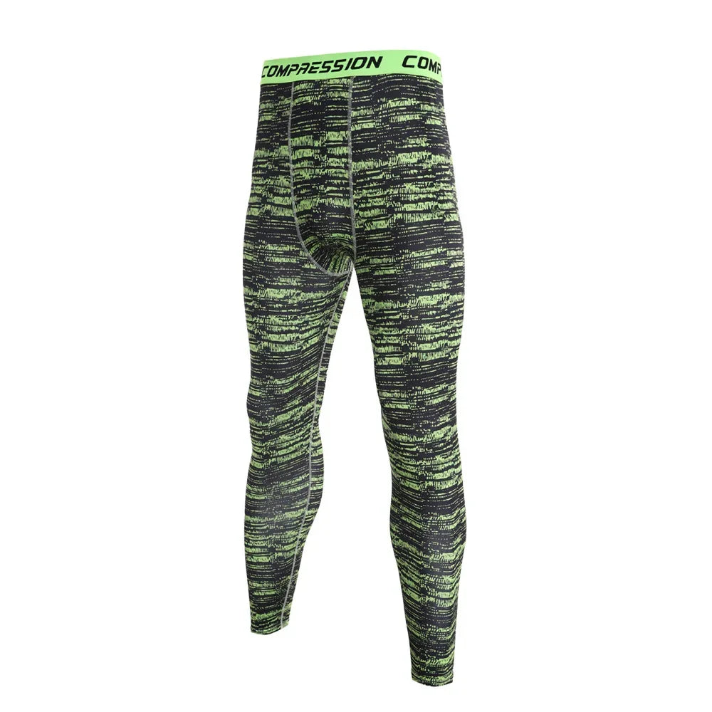 Men Camouflage Compression  Sports Leggings