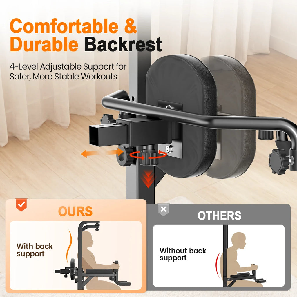 Free Standing Pull Up Bar with Stepper Machine