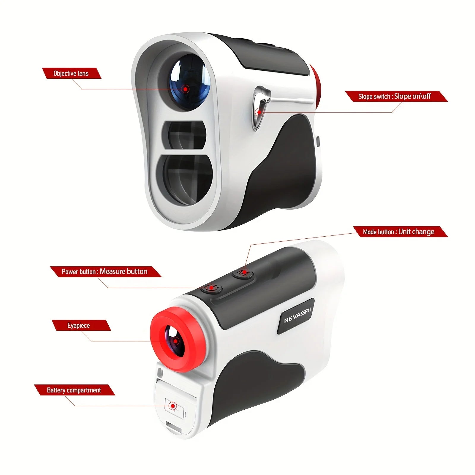Golf Rangefinder with Slope