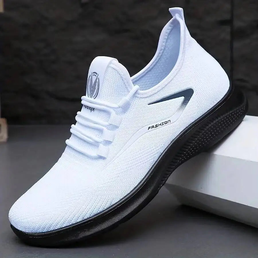 Breathable Lightweight Men's Knit Sneakers