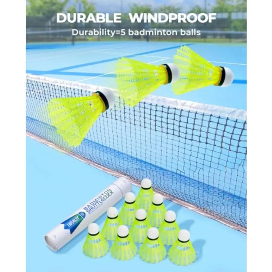 Pack Badminton Birdies Nylon, Durable