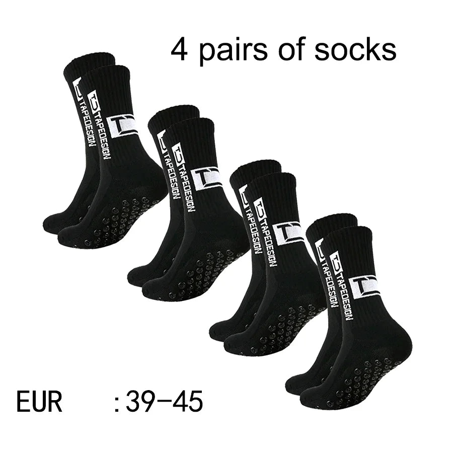 4 pairs  TC mid tube glued football socks